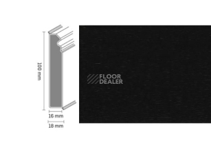 Плинтус Плинтус Dollken Cubu Flex life Hamburg Style 100 1144 - black фото 1 | FLOORDEALER